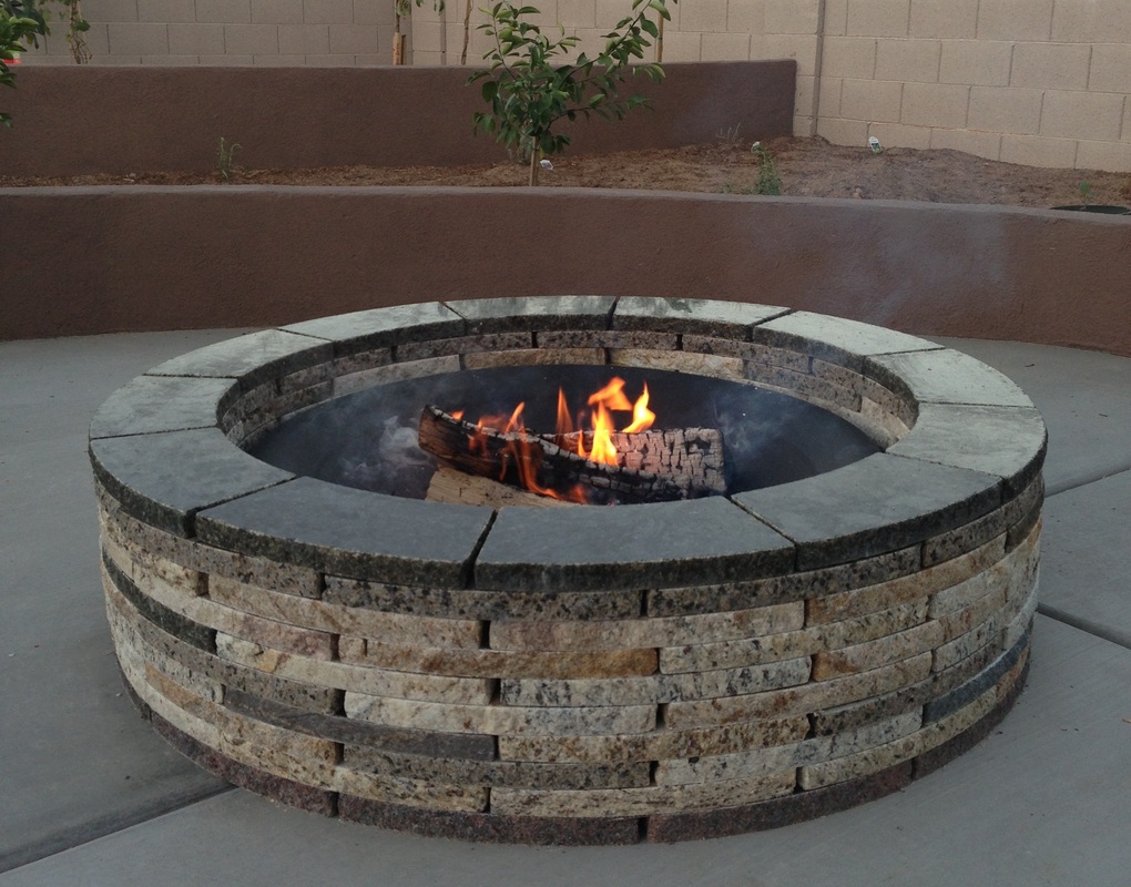 Forever Stone Recycled Granite Veneer, Recycled Granite Fire Pit